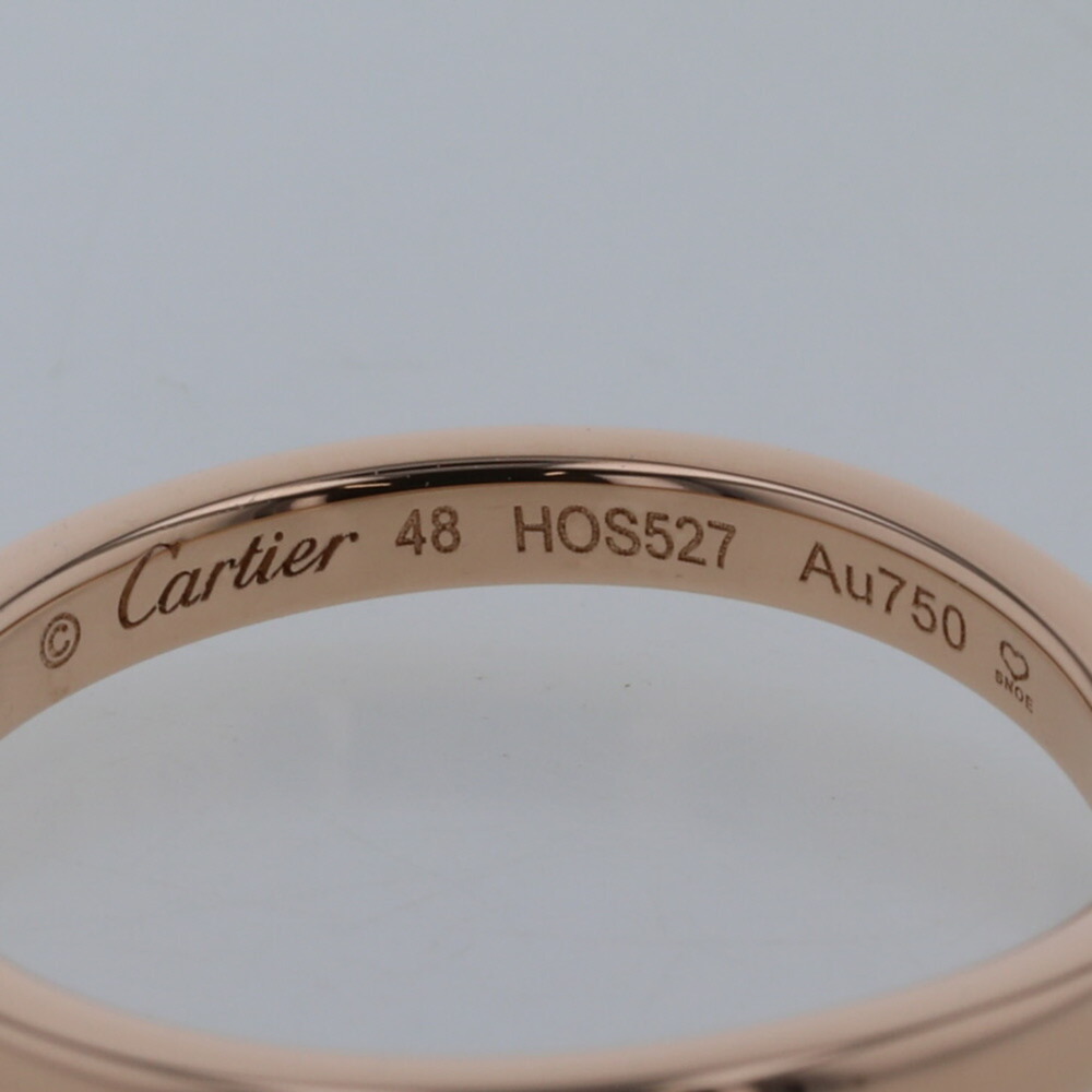 CARTIER ring ballerina wedding 3P width about 2mm B4098600 K18 pink gold diamond - Picture 5 of 8